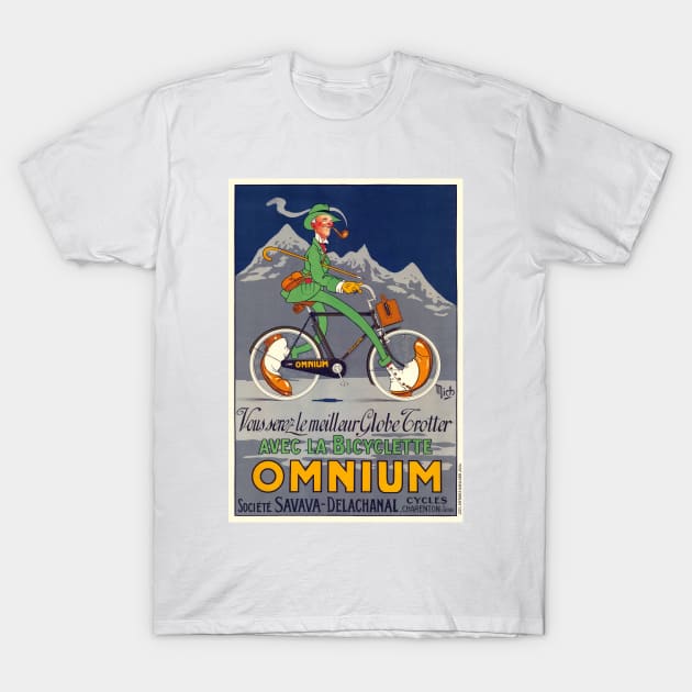 Bicyclette Omnium Vintage Poster 1924 T-Shirt by vintagetreasure